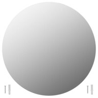 Wandspiegel rond 50 cm glas 2