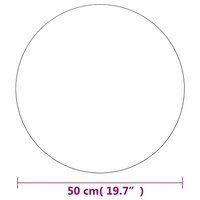 Wandspiegel rond 50 cm glas 8