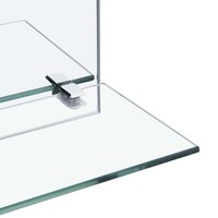 Wandspiegel met schap 30x30 cm gehard glas 4