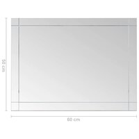 Wandspiegel 60x50 cm glas 6