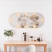 Wandspiegel met LED&amp;apos;s ovaal 25x60 cm glas 3