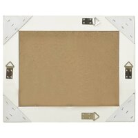 Wandspiegel barok stijl 50x40 cm wit 3