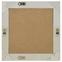 Wandspiegel barok stijl 50x50 cm zilverkleurig 3