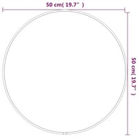 Wandspiegel rond &Oslash;50 cm goudkleurig 6