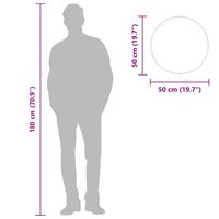 Wandspiegel rond &Oslash;50 cm goudkleurig 7