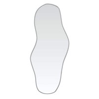 Wandspiegel 60x25 cm zilverkleurig 2