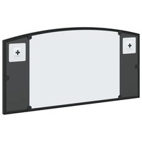 Wandspiegel boog 60x30 cm ijzer zwart 5