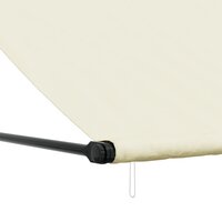 Luifel uittrekbaar 200x150 cm stof en staal cr&egrave;mekleurig 7