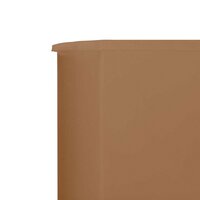 Windscherm 5-panelen 600x120 cm stof taupe 4