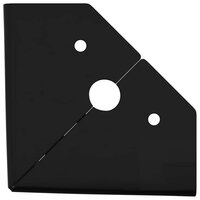 Meubelpoten 2 pcs Zwart 54,1 x 54,1 x 100 mm IJzer 7