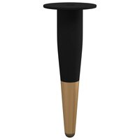 Meubelpoten 12 pcs Zwart en Goud &Oslash; 40 x 98 mm IJzer 5