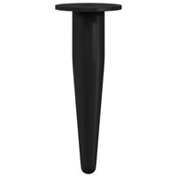 Meubelpoten 2 pcs Zwart &Oslash; 40 x 98 mm IJzer 2
