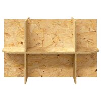 Terrariumbasis met plank Bruin 80 x 40 x 50 cm OSB 5