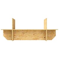 Terrariumbasis met plank Bruin 100 x 40 x 50 cm OSB 8