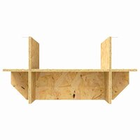 Terrariumbasis met plank Bruin 60 x 30 x 50 cm OSB 8