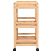 Keukentrolley met Wielen Naturel 46 x 38 x 76 cm Bamboe 5