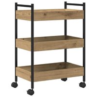 Keukentrolley Artisan Eiken 50 x 30 x 70 cm Bewerkt hout 2