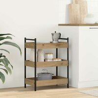 Keukentrolley Artisan Eiken 50 x 30 x 70 cm Bewerkt hout 4