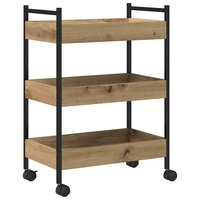 Keukentrolley Artisan Eiken 50 x 30 x 70 cm Bewerkt hout 6