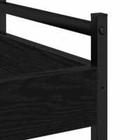 Keukentrolley Zwart eiken 50 x 30 x 70 cm Bewerkt hout 9