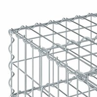 Gabion Verhoogd Bed Zilver 60 x 60 x 20 cm Gegalvaniseerd staal 6