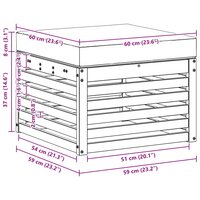 Buiten Voetenbank Massief Acaciahout Naturel 7