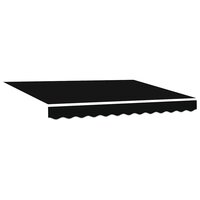 Vervangingsdoek voor zonnescherm Zwart 280 x 245 cm Polyester 2