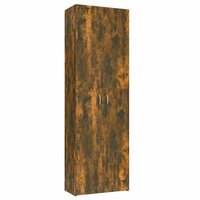 Kantoorkast 60x32x190 cm bewerkt hout gerookt eikenkleurig 2