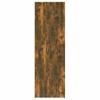 Kantoorkast 60x32x190 cm bewerkt hout gerookt eikenkleurig 5
