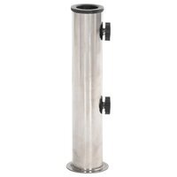 Parasolvoet voor &Oslash;38/48 mm stok staal zilverkleurig 3