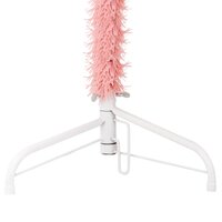Kunstkerstboom half met standaard smal 120 cm roze 7