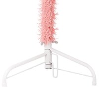 Kunstkerstboom half met standaard smal 150 cm roze 7