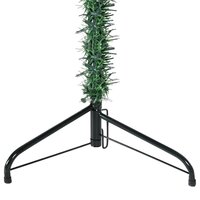 Kunstkerstboom half met standaard smal 240 cm groen 7