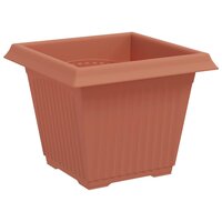 Vierkante Bloempot 6 pcs Baksteenrood 33 x 33 x 26 cm Kunststof 5