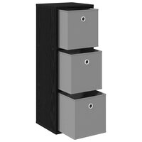 Dressoir met lade Zwart Eiken 30,5 x 27 x 84,5 cm 4