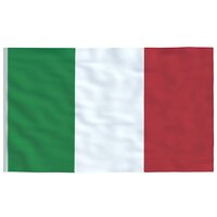 Vlag met vlaggenmast Itali&euml; 6,08 m aluminium 4