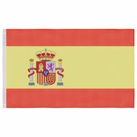 Vlag met vlaggenmast Spanje 6,08 m aluminium 4