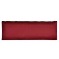 Rugkussen gestoffeerd 120x40x10 cm wijnrood 2
