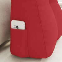Rugkussen Rood 45 x 24 x 50 cm Stof 5