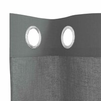 Gordijnen voile met doorvoertules 2 st 140x245 cm donkergrijs 5