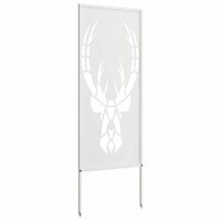 Privacyscherm Wit 50 x 140 cm Koudgewalst staal 5