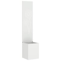 Privacyscherm Fretwerk Wit 32 x 140 cm Koudgewalst staal 2