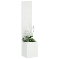 Privacyscherm Fretwerk Wit 32 x 140 cm Koudgewalst staal 3