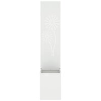 Privacyscherm Fretwerk Wit 32 x 140 cm Koudgewalst staal 5