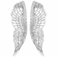 Vleugels Beeldhouwwerk Zilver 31 x 5 x 91 cm Aluminium 3