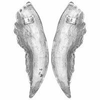 Vleugels Beeldhouwwerk Zilver 31 x 5 x 91 cm Aluminium 5