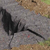 Vijvervlies Grijs 1 x 50 m Polyester en Katoen 3