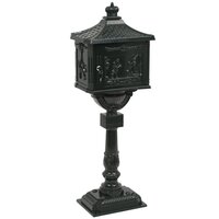 Staande brievenbus vintage stijl roestbestendig aluminium groen 7