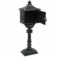 Staande brievenbus vintage stijl roestbestendig aluminium groen 8