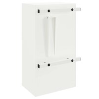 Brievenbus met opslag met de deur Wit 30 x 20 x 55 cm Staal 7